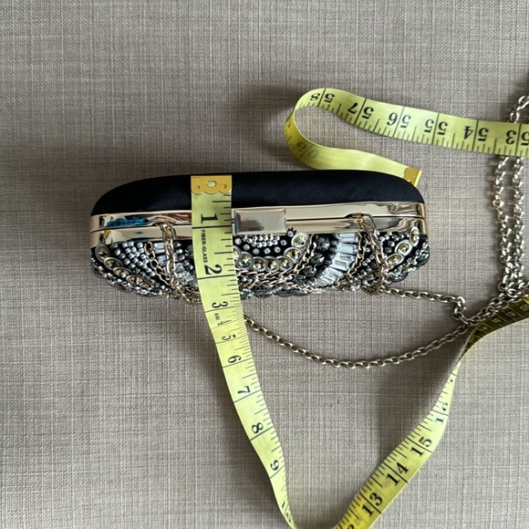 Aldo Embellished Black Clutch - Picture 9 of 9